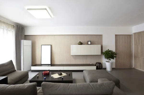 Elegantní a pohodlné domácí interiér, obývací pokoj — Stock fotografie