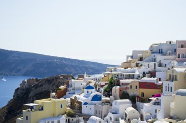 Güzel manzara Santorini