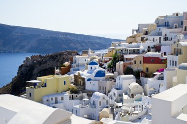 Güzel manzara Santorini