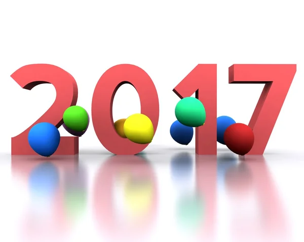 New year coming - 2017 — Stock Photo, Image