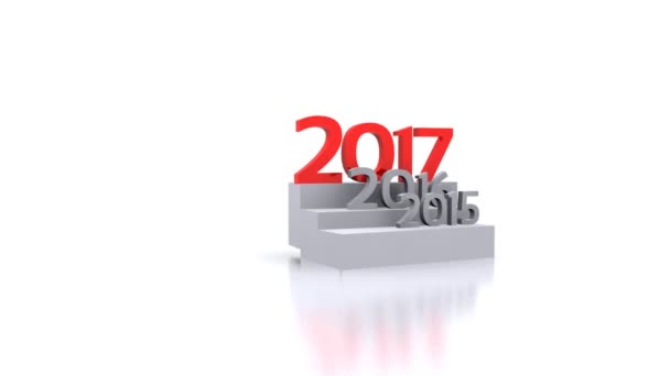 Yeni yıl 2017 — Stok video