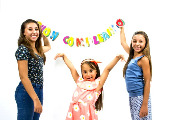 Smiling girls — Stock Photo, Image