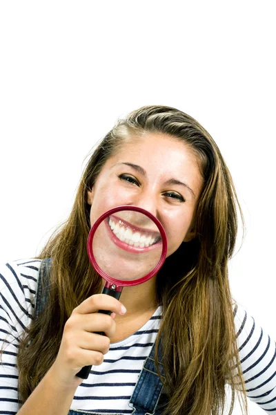 Hermosa chica sonriente — Foto de Stock