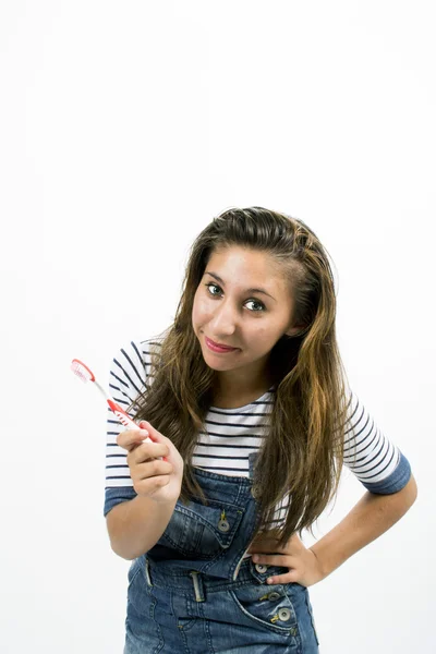 Menina sorridente bonita — Fotografia de Stock