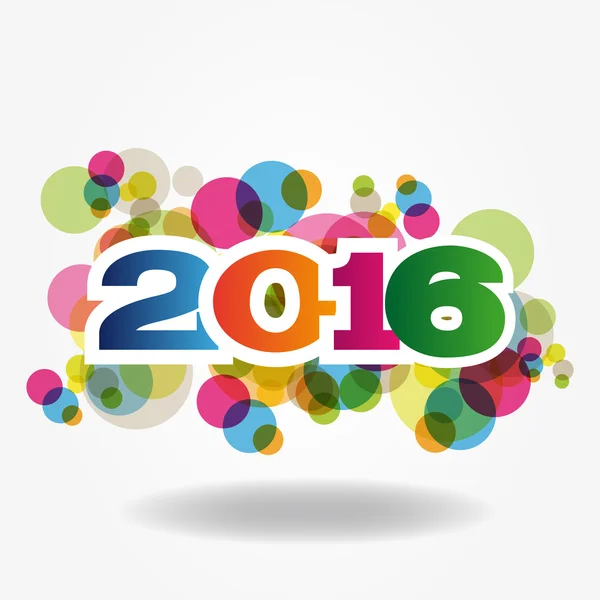 Gelukkig Nieuwjaar 2016 — Stockvector