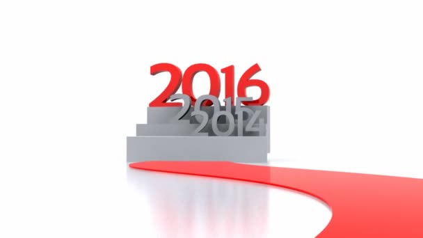 Neues Jahr 2016 — Stockvideo