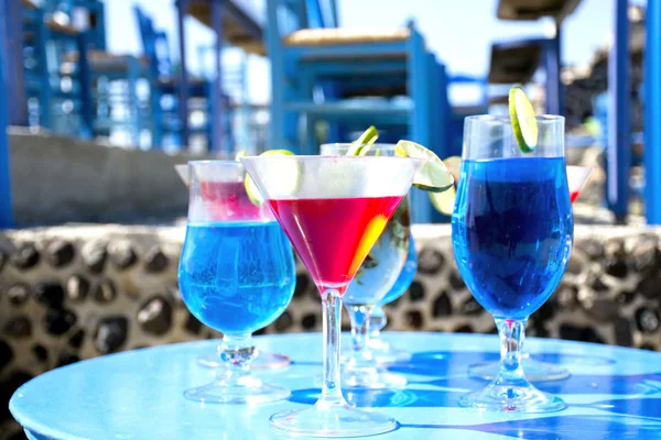 Red Drink - Santorini, Grécia — Fotografia de Stock