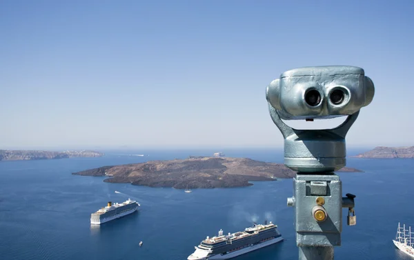 投币式双筒望远镜-欧洲 — 图库照片