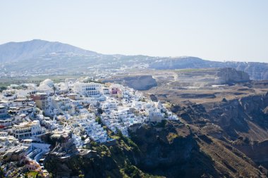 Panorama güzel Santorini Adası