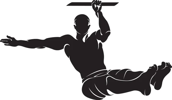 Sportif erkek sokak egzersiz egzersiz yaparak