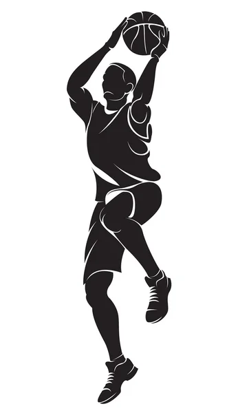 Jugador de baloncesto — Vector de stock