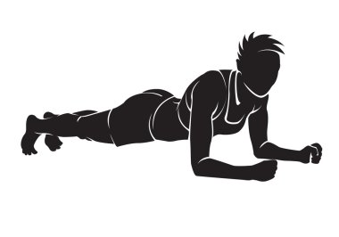 Sportif kadın çalışma dışarı