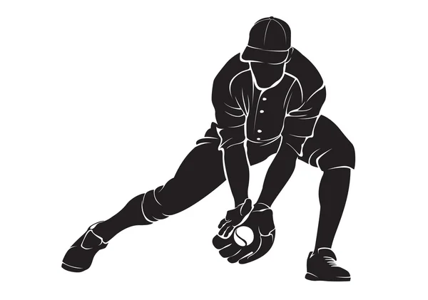 Jugador de pelota — Vector de stock