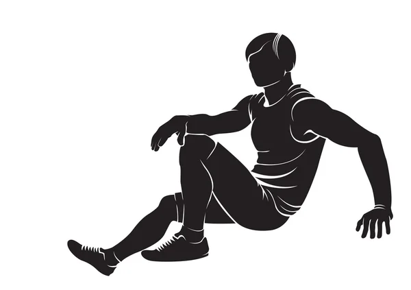 Garçon sportif — Image vectorielle