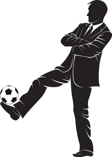 Futbol koçu topu ile