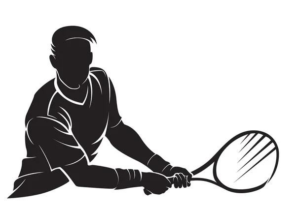 Tennisspelare. — Stock vektor