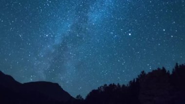 Samanyolu 'nun dağlardaki zamanı.