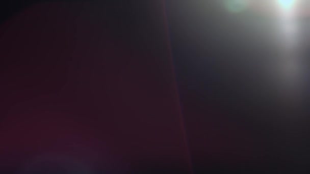 Prisma Rainbow Light Flares Overlay Zwarte Achtergrond Veelkleurig Licht Lekt — Stockvideo