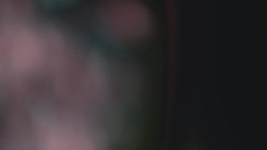 Prism Gökkuşağı Işıkları Kara Arkaplan 'a vuruyor. Çok renkli ışık 4K görüntü sızdırıyor. Doğal aydınlatma ışınları bokeh etkisi. Çekimlerinizi birleştirmek, videoyu biçimlendirmek, geçişlerinizi.