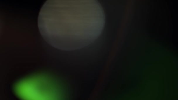 Prisma Rainbow Light Flares Overlay Svart Bakgrund Flerfärgat Ljus Läcker — Stockvideo