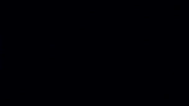 Çok Renkli Işık Sızıntısı Siyah Arka Planda Görüntü Stüdyoda Gaz — Stok video