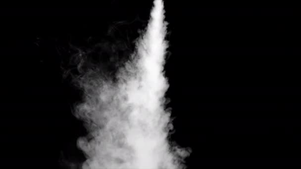 Morbida Nebbia Rallentatore Sfondo Scuro Fumo Grigio Atmosferico Realistico Nube — Video Stock