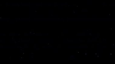 Siyah arka planda havada beyaz-gümüş parçacıkları var. Bazı parçacıklar güzel bir bokeh içinde bulanıklaşıyor. Çeşitli karıştırma kiplerinde videolarınız için 4K arkaplan.