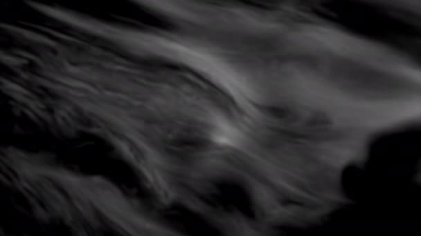 Természetes Ködös Köd Fekete Háttérrel Felvétel Kompozitálásról Felvételen — Stock videók