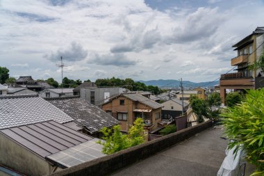 Kyoto, Japonya 'da antik mimari olan evler