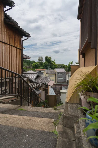 Een hoek van oude stad gebied rond Kiyomizu-dera tempel in Kyoto, Japan — Stockfoto