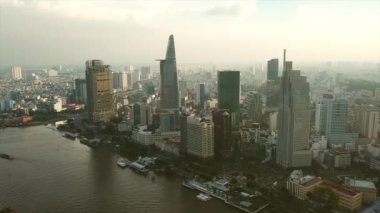 Ho Chi Minh şehrinin havadan çekilmiş görüntüleri, Vietnam