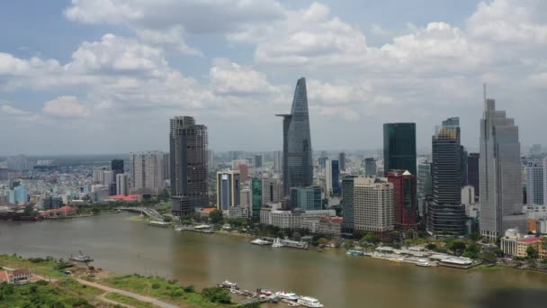 ホーチミン市の空中都市4K映像-サイゴン,ベトナム — ストック動画