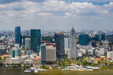 Ho Chi Minh Şehri - Saigon hava manzarası