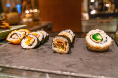 Japon Futomaki açık büfede