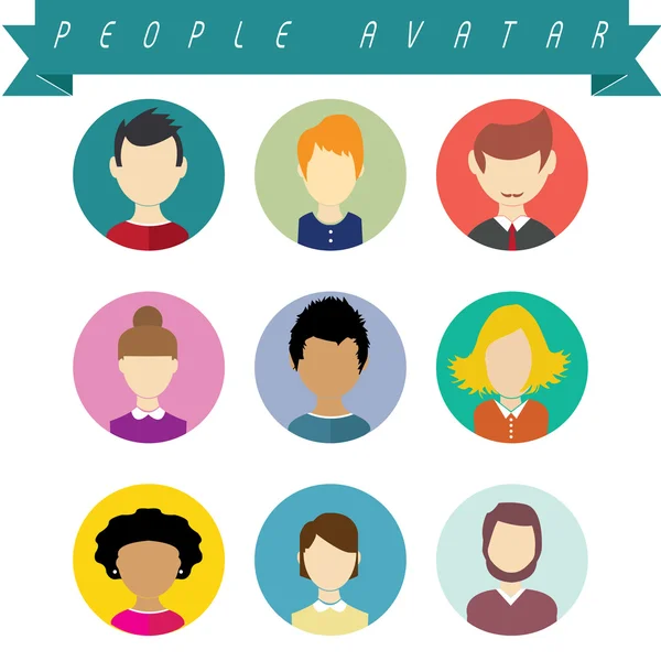 Avatar de personnes — Image vectorielle