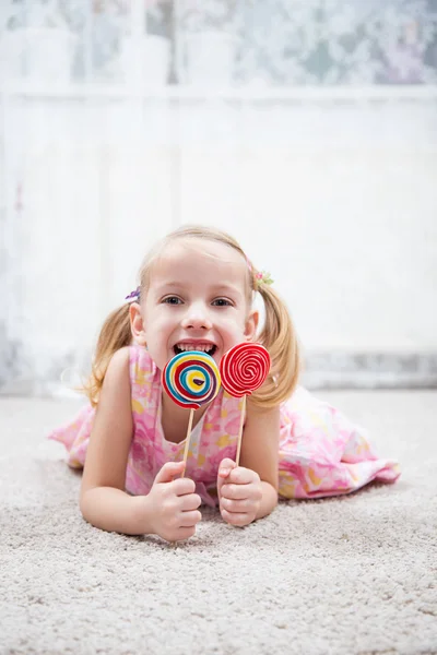 微笑的棒棒糖 — 图库照片