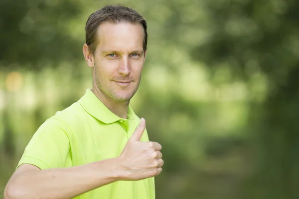 Positivt tänkande begreppet bonde i fältet — Stockfoto