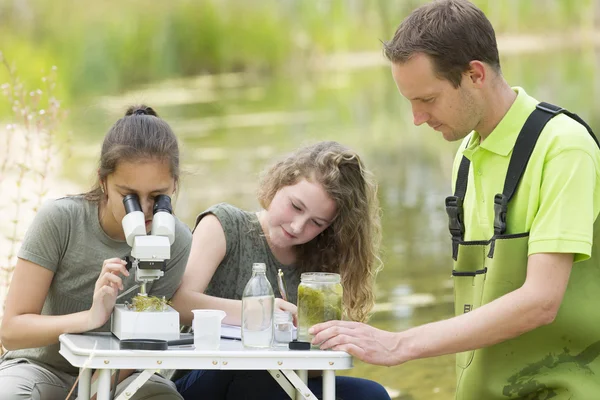 Scientifique de l'environnement recherchant l'environnement et la nature d — Photo