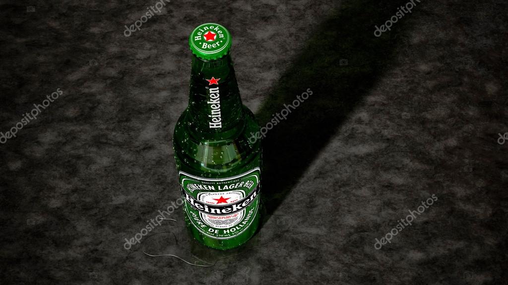 Pictures heineken bottle caps Heineken beer bottle top view in 3D