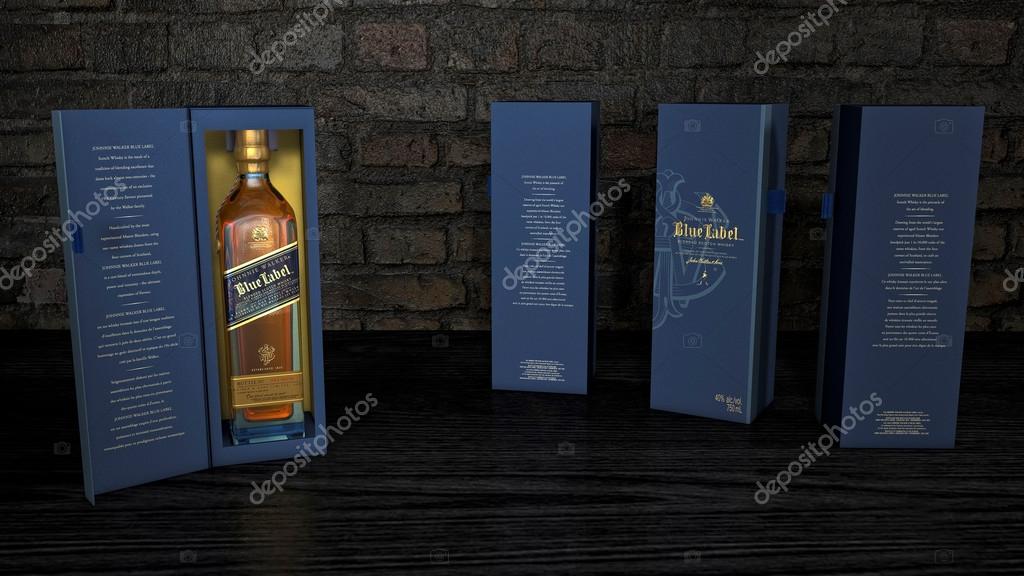Images johnnie walker blue Johnnie Walker Blue Label Scotch Blended whisky bottle within an