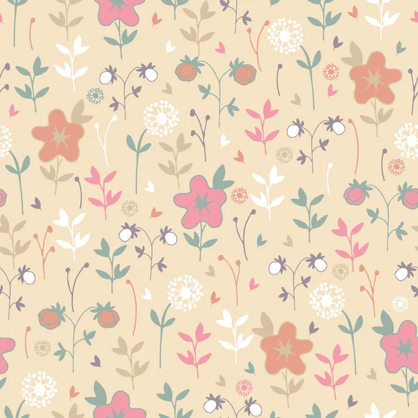 Modèle floral de printemps — Image vectorielle