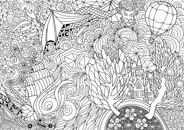 soyut ile muhteşem bir Krallık boyama