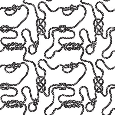 Deniz halatlar ile sorunsuz arka plan