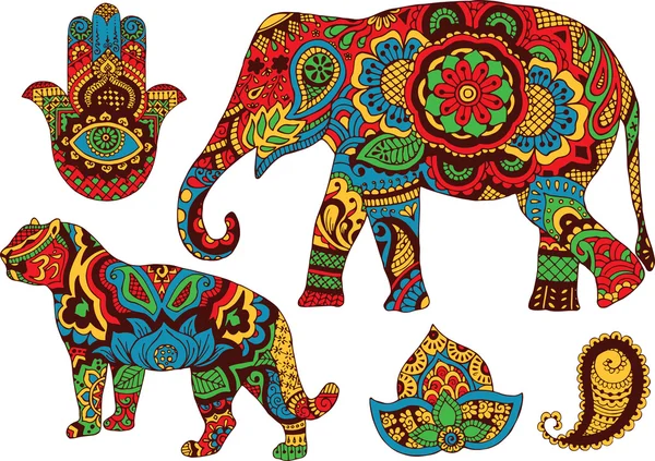 Indian patterns for design — Wektor stockowy