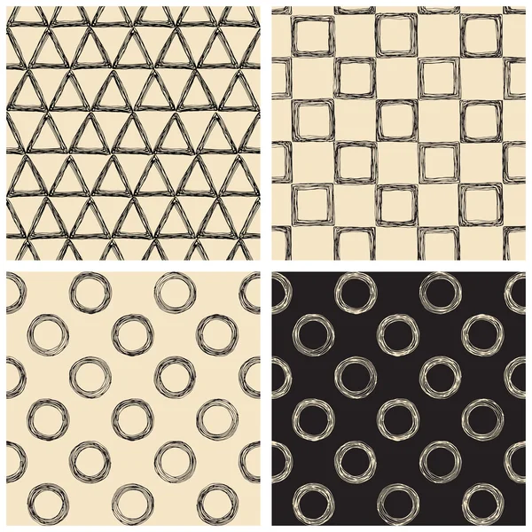 Conjunto de patrones geométricos — Archivo Imágenes Vectoriales