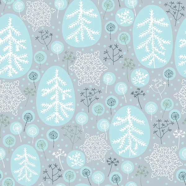 Winter naadloos patroon — Stockvector