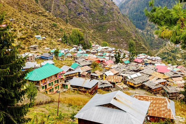 Malana 村、インドのヒマーチャル — ストック写真