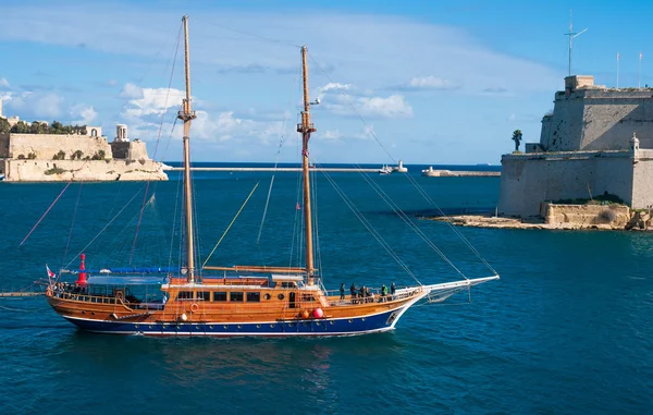 Blick über Valletta, die Hauptstadt Maltas lizenzfreie Stockfotos