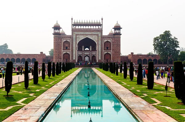 Poarta spre Taj Mahal — Fotografie, imagine de stoc