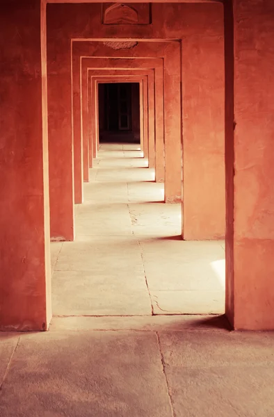在印度泰姬陵在走廊 — 图库照片